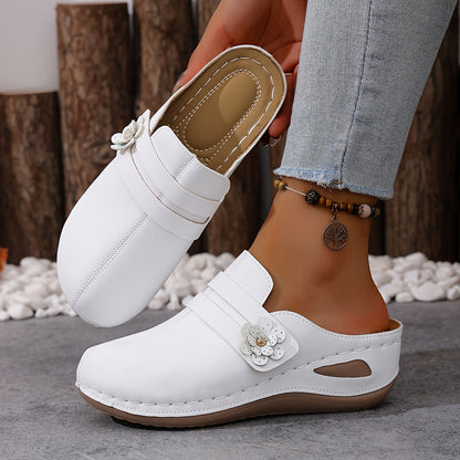 Wide Toe Orthopedic Comfort Mules.