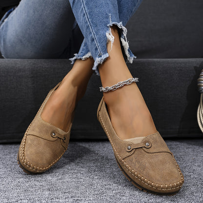 These women's slip-on shoes are lightweight, comfortable, and soft.