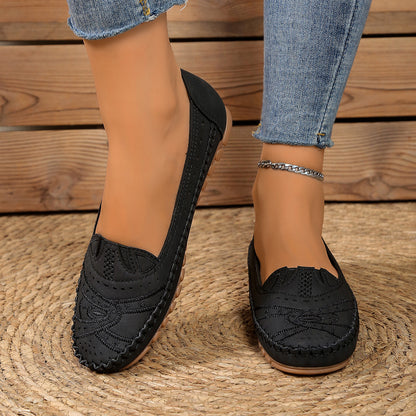 Lightweight, breathable orthopedic leather shoes