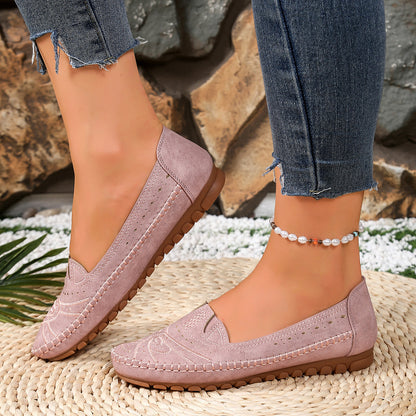 Lightweight, breathable orthopedic leather shoes