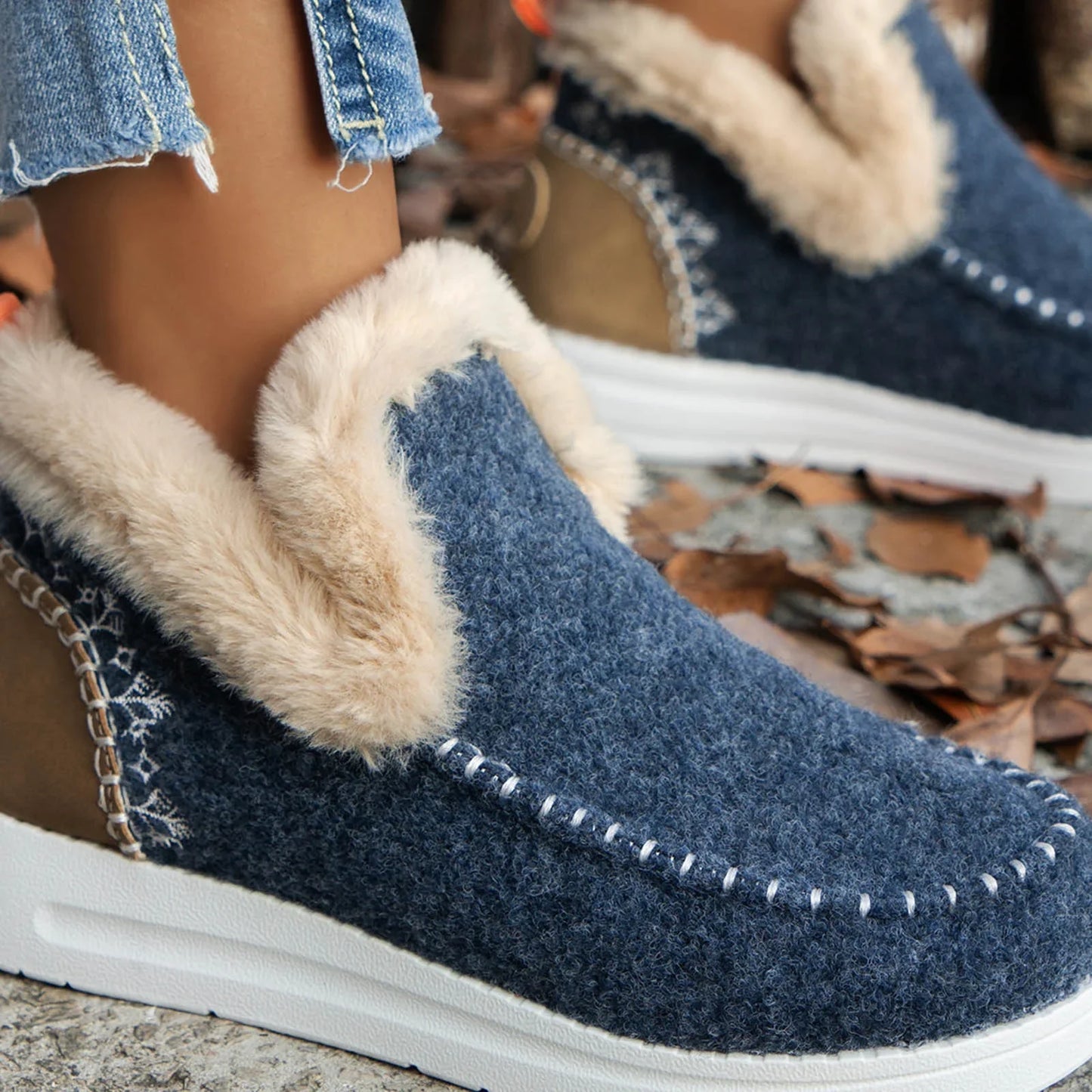 Orthopedic Fleece Slip-On Boots
