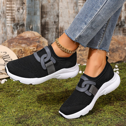Women's athletic shoes with thick, breathable, and comfortable soles.