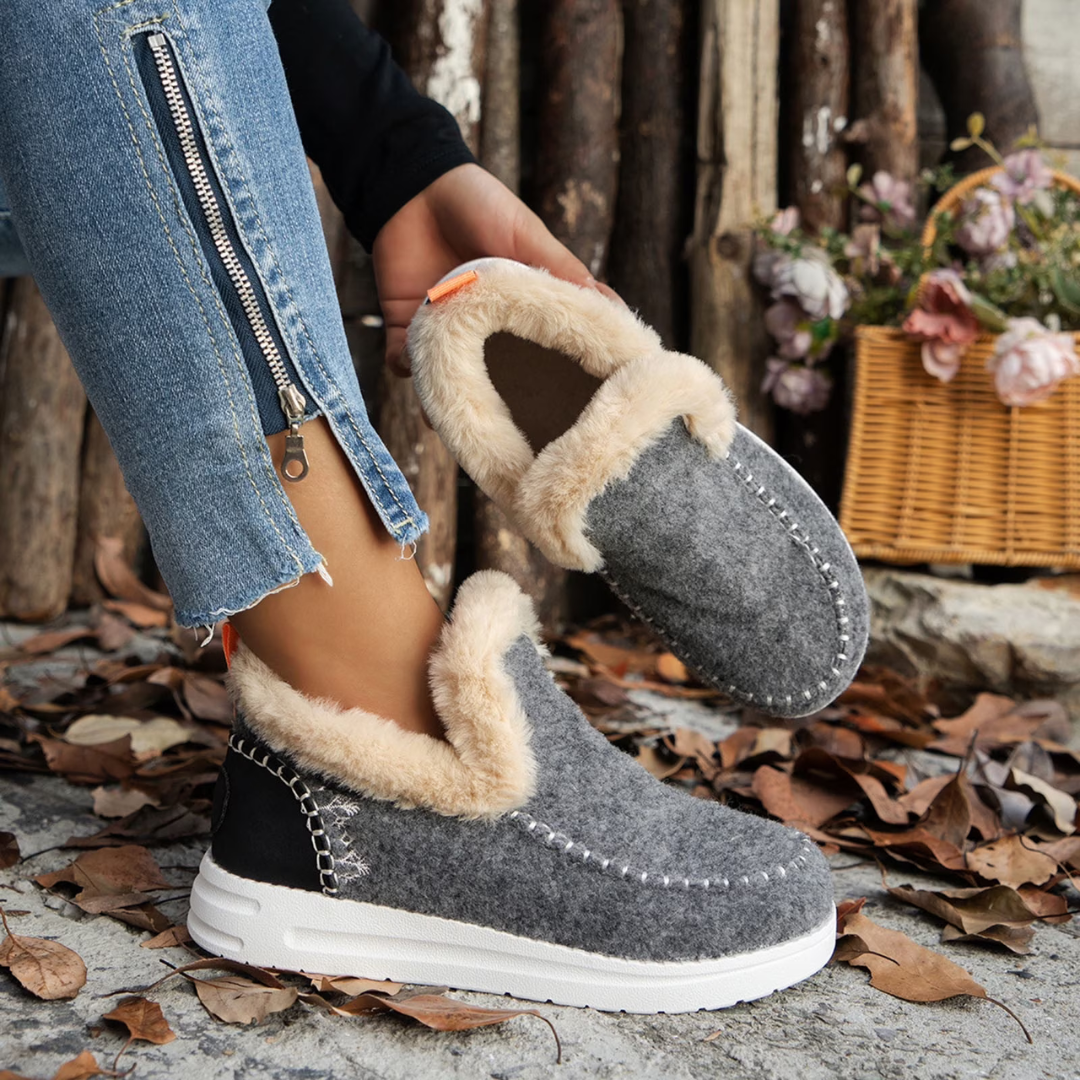 Orthopedic Fleece Slip-On Boots