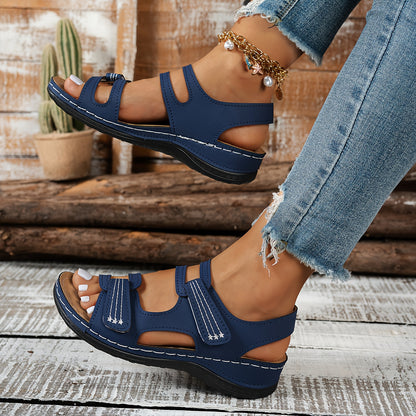 Women's orthopedic sandals with thick, comfortable, and soft soles.