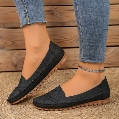 Lightweight, breathable orthopedic leather shoes