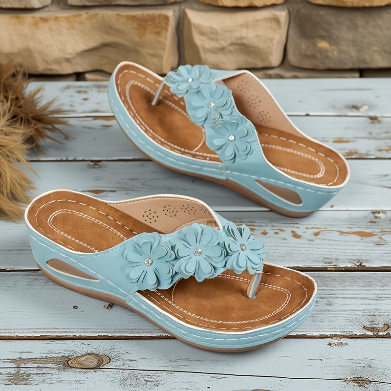 Women's orthopedic flip-flops, suitable for all seasons, comfortable and breathable.