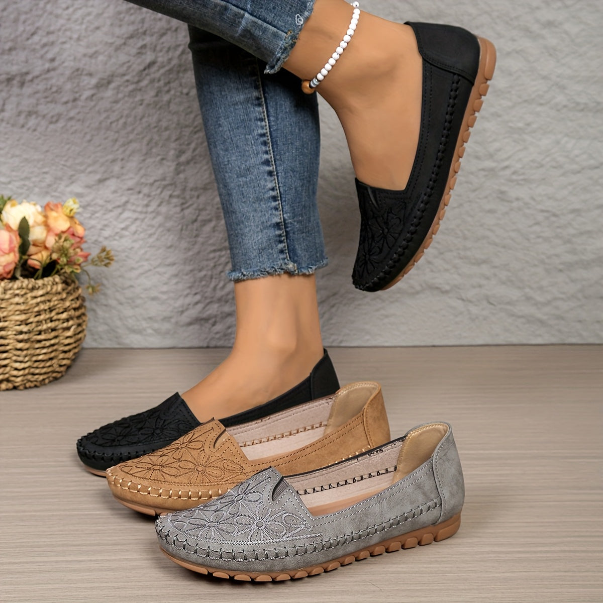 Orthopedic loafers shoes for women—lightweight and comfortable.
