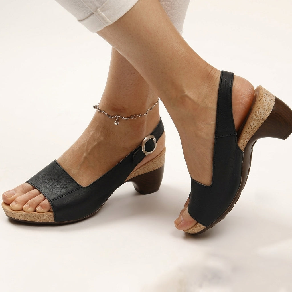 Cushioned Wedge Sandals for Women – Arch Support & Non-Slip