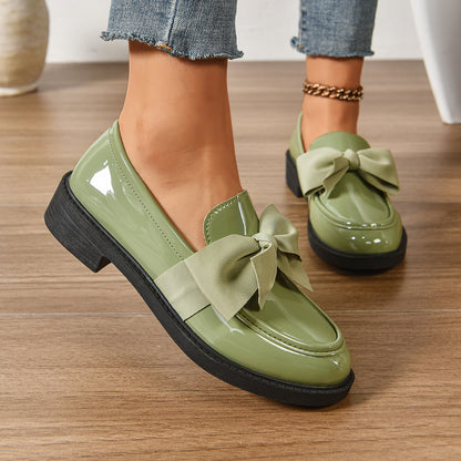 Women's anti-slip round toe slip-on loafers