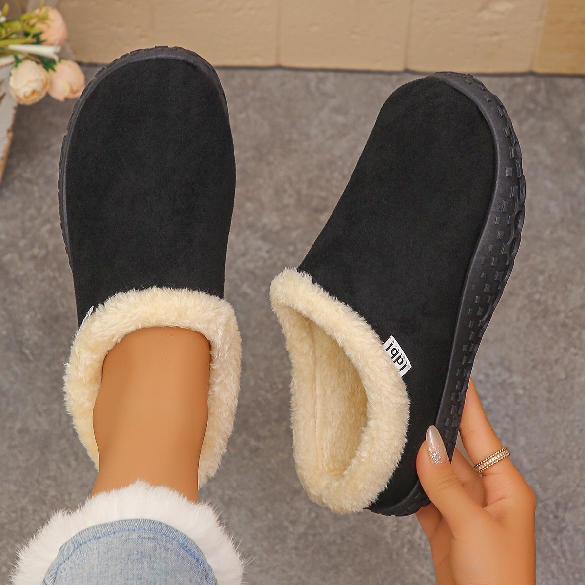 Cozy Fleece Clogs orthopedic.