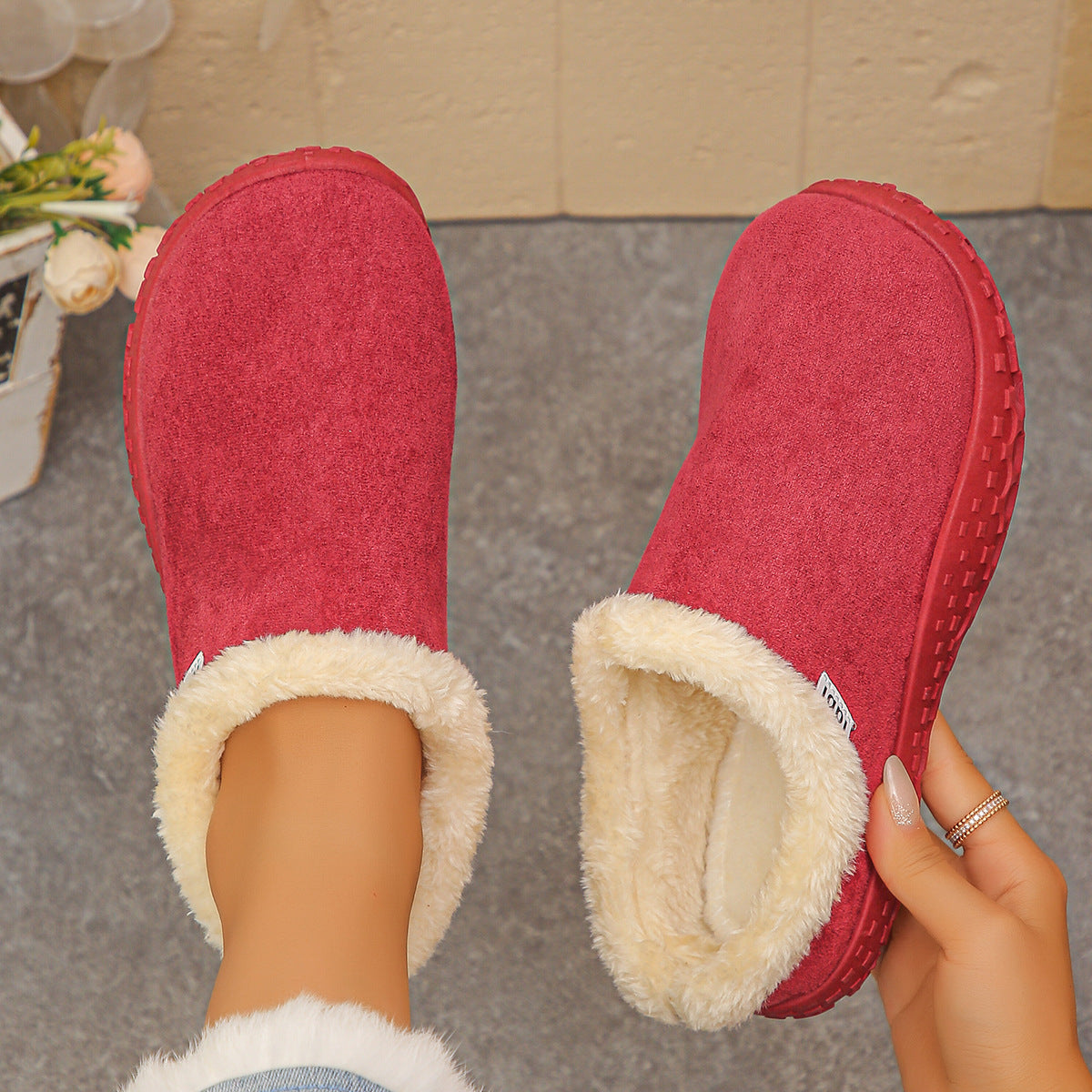 Cozy Fleece Clogs orthopedic.