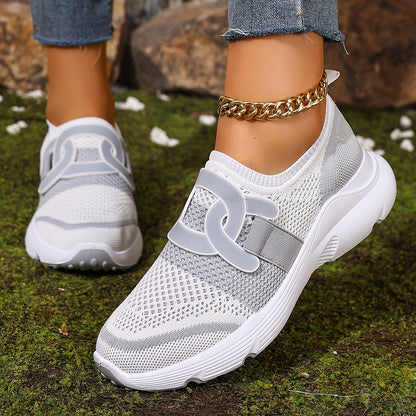 Women's athletic shoes with thick, breathable, and comfortable soles.