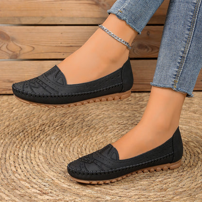 Lightweight, breathable orthopedic leather shoes